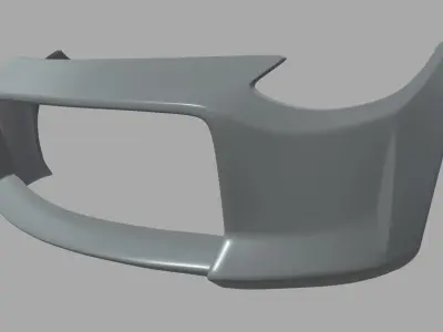 Front Bumper Nissan 400Z Low-poly 3D model