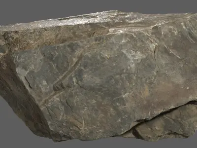 Scanned Cliff Rock 53 3D model