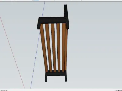 Basic Bench Free low-poly 3D model