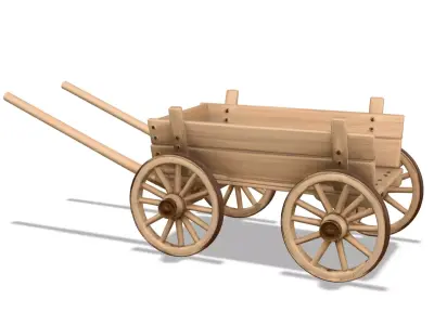 Medieval Market Props Pack Low PBR Low-poly 3D model