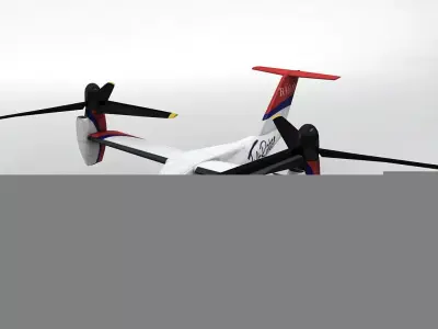 Bell Agusta BA 609 VTOL Aircraft Low-poly 3D model