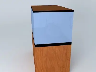 Angel fish tank Free 3D model