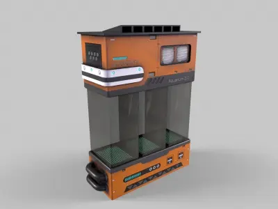 Sci-Fi Aquarium V1- 008 Low-poly 3D model