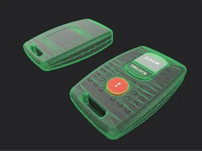 Car key Model 8 Low-poly 3D model