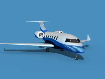Bombardier CL604 Challenger V10 3D model