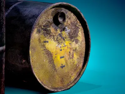 Barrel Low-poly 3D model