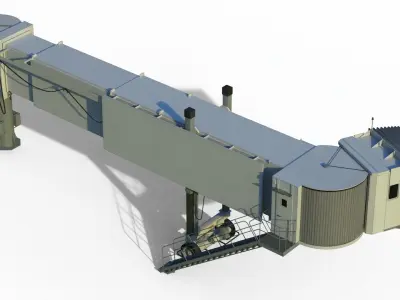 Airport Jetway 3D model