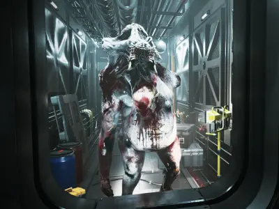 Alien Parasite3 Low-poly 3D model