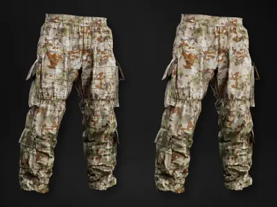 Military Uniform - Tactical Clothing for men Low-poly 3D model