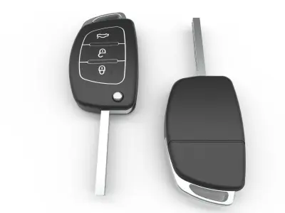 Car key Model 2 Low-poly 3D model
