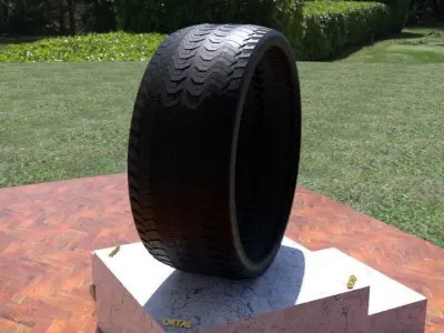 ORTAS TIRE NO 37 GAME READY Low-poly 3D model
