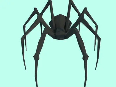 Low Poly Spider Model Free low-poly 3D model