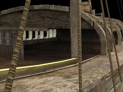 Chinese  fish boat 3D model