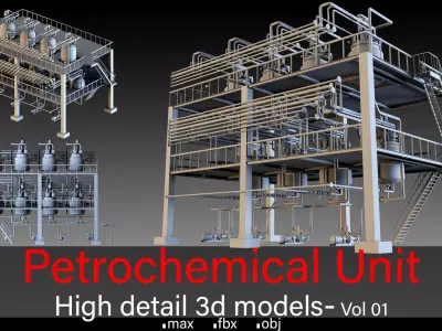 Petrochemical Unit- Vol 01 3D model