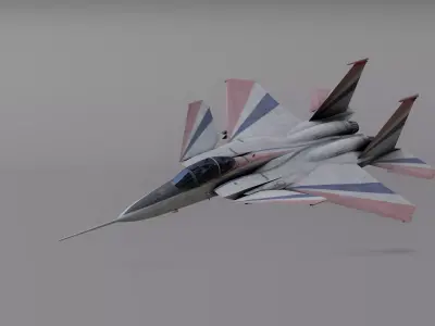 F 15 S - Fighter Jet Low-poly 3D model
