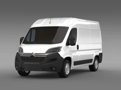 Citroen Jumper Van L2H2 2017 3D model