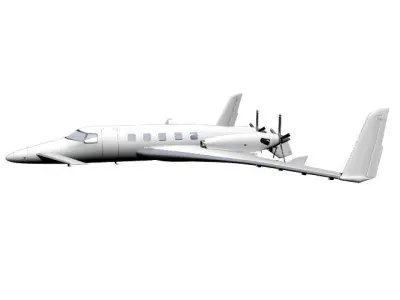 beechcraft starship 3D model