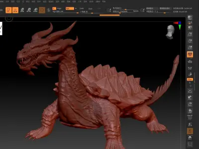 Chinese Dragon  Xuanwu 3D model