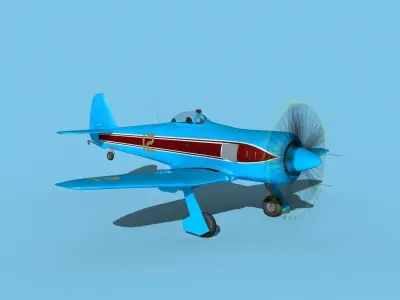 Hawker Sea Fury V21 Racer 3D model
