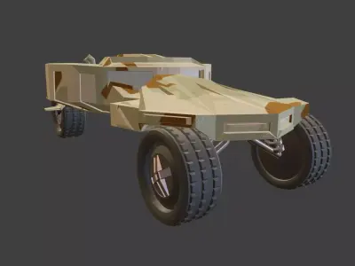 Mud Racer Sports Car Off-Road Free 3D model