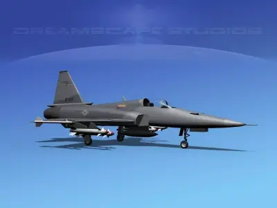 Northrop F-20 Tigershark V08 3D model
