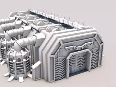building space - base 3D model