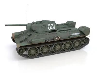 T-34-76 - Model 1942 - Soviet medium tank - 631 3D model