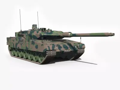 Leopard 2 A Tank 3d model - animated 3D model