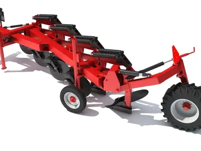 Semi Mounted Plow 3D model