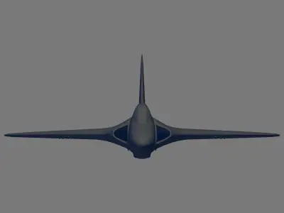 F4D-1 Skyray 3D model