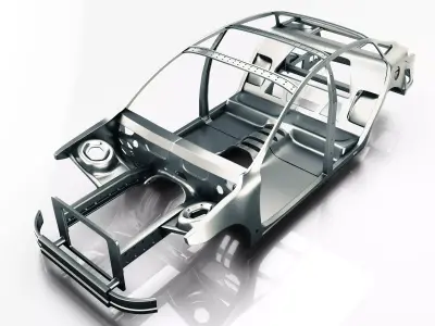 Car Frame Vray Ready 3d model 3D model