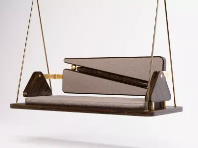Modern Designer Hanging Swing 3D model