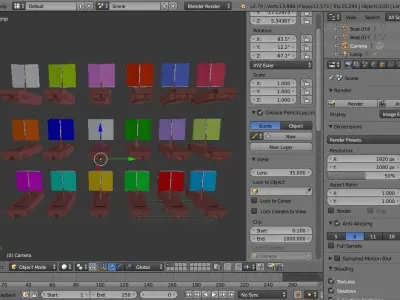 Collection of 18 LowPoly Animated GameReady boat models Low-poly 3D model