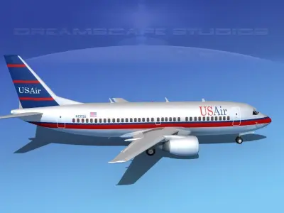 Boeing 737-300 US AIR 2 3D model