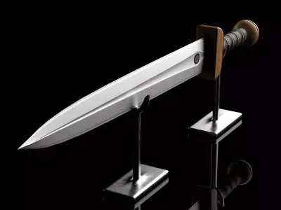 Roman Gladius Heroic Edition Detailed Melee Weapon FBX OBJ MAX Low-poly 3D model