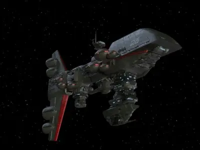Rebel Assault Frigate Mk1 - Star Wars Legends Low-poly 3D model