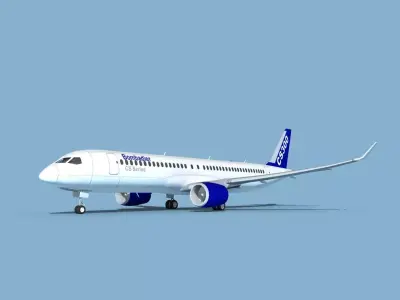 Bombardier CS300 3D model