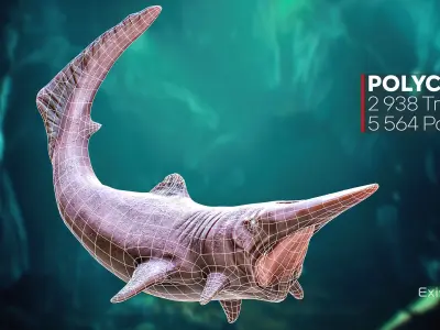 The Shark Goblin - fish - Ocean predator - Fish 3d model 9 Low-poly 3D model