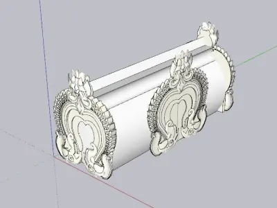 indian temple dome Low-poly 3D model