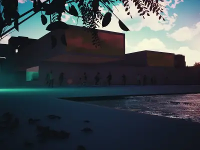 comercial building 3D model