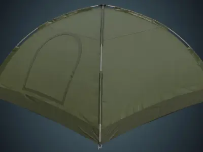 Tent 1B Low-poly 3D model