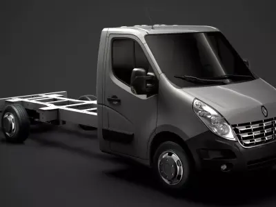 Renault Master SingleCab SW E30 Chassis 2010 3D model