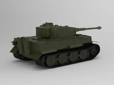 Tiger I tank 3D model