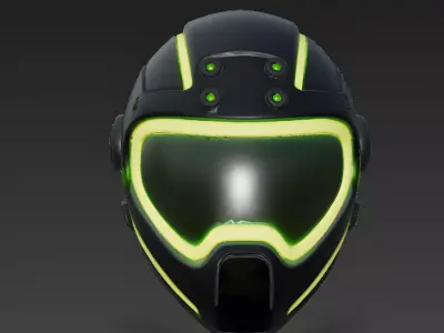 Stylized Advanced Recon Helmet 3D Model 3D Model Low-poly 3D model