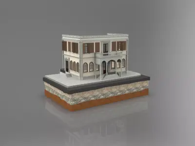 Old Istanbul City Building Series Building 003 3D model