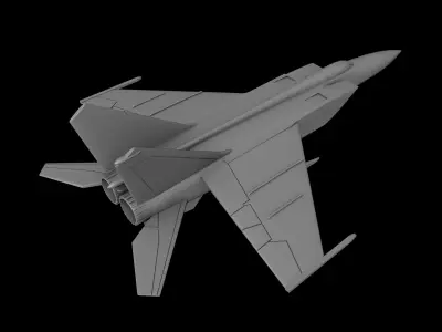 MIG-25 FOXBAT SCALE 1-72 PRINTABLE STL FILES 3D print model