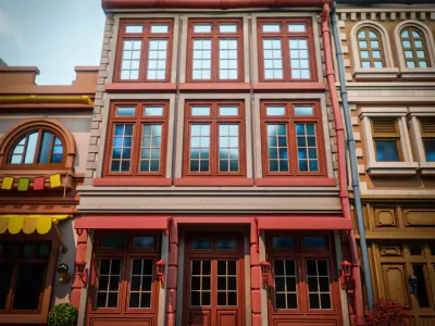 LOWPOLY CITY BUILDING STYLIZE 2 Low-poly 3D model