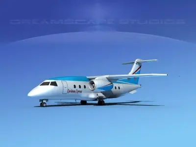 Dornier 328Jet Caribbean Air 3D model
