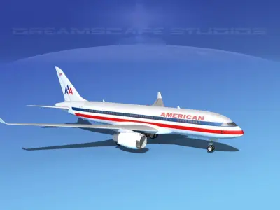 Boeing 787-8 American Airlines 3D model