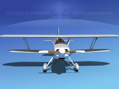 Stolp Starduster Too SA300 Bare Metal 3D model